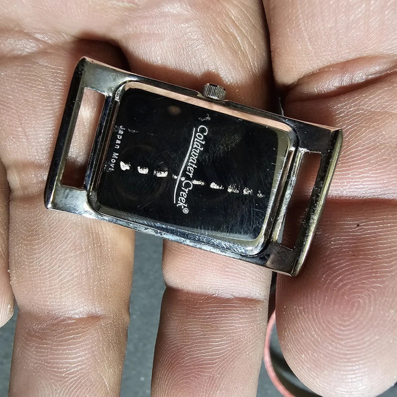 Coldwater Creek Ladies Quartz Tank Style Watch Silver Tone Roman Dial Working sh - Picture 3 of 8